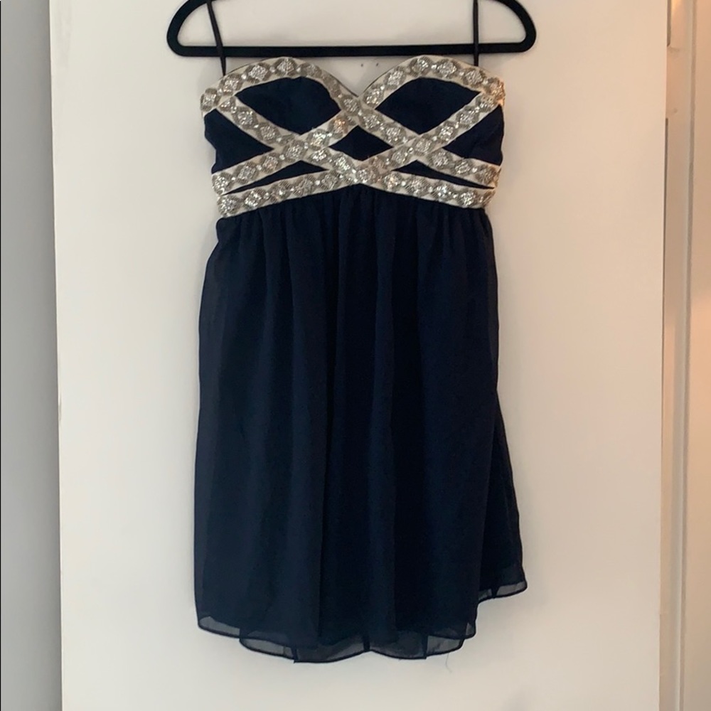 Navy mini party dress